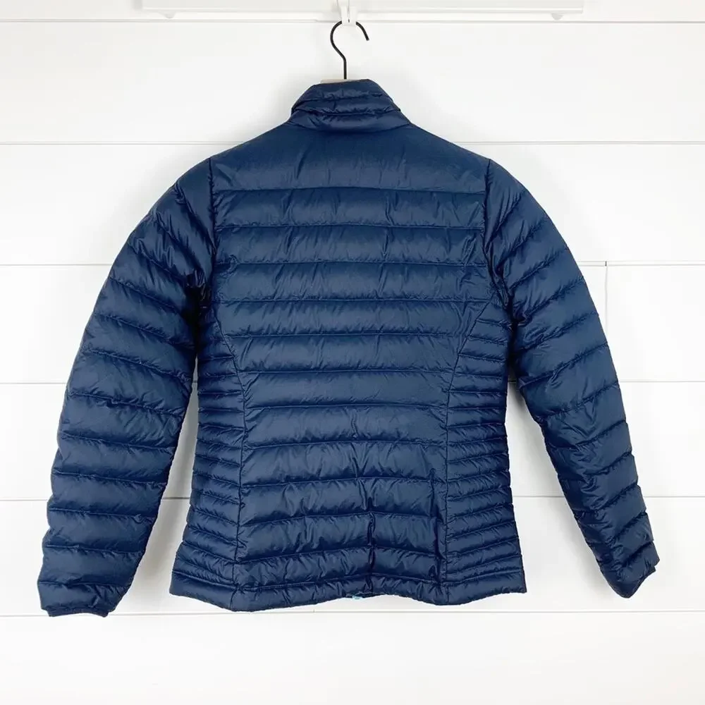 Patagonia Down Sweater Jacket Navy Blue Puffer - Picture 7 of 8